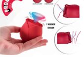 Succionador de Clitoris Forma de Rosa