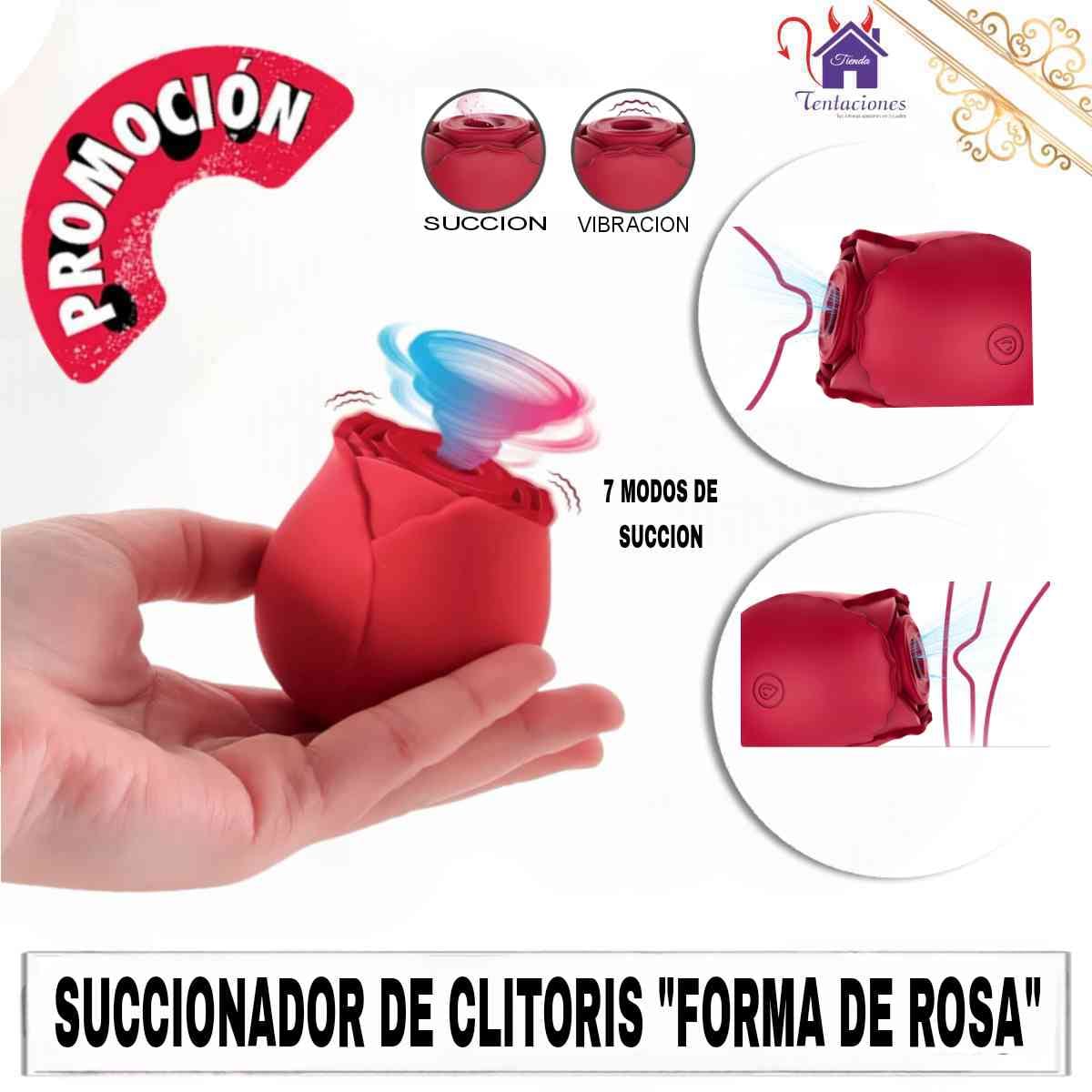 Succionador de Clitoris Forma de Rosa