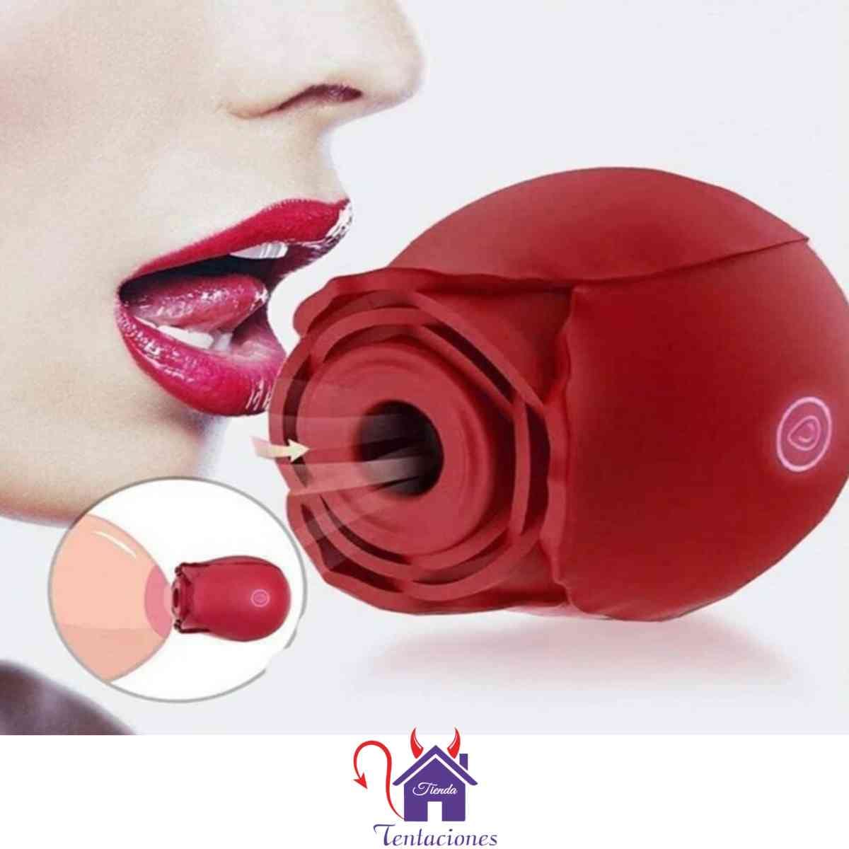 Succionador de Clitoris Forma de Rosa