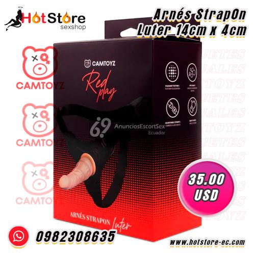 Arnés StrapOn Luter 14cm x 4cm | HotStore Sex Shop Ecuador