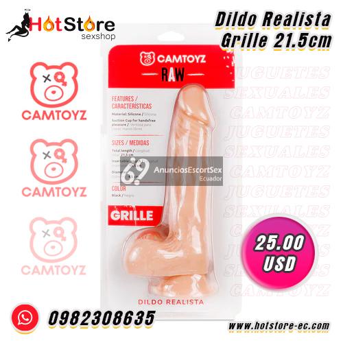 Dildo Realista Grille 21.5 cm | HotStore Sex Shop Ecuador