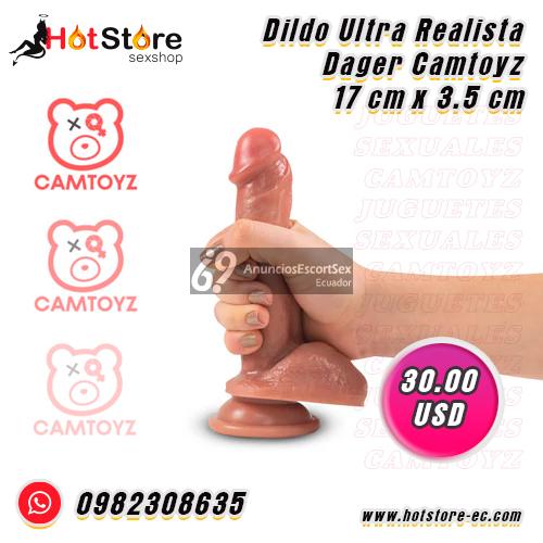 Dildo Ultra Realista Dager Camtoyz 17 cm x 3.5 cm | HotStore Sex Shop Ecuador