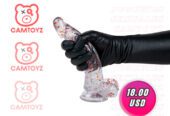 Raw Dildo Realista Angelo Transparente 20 x 3.8 cm | HotStore Sex Shop Ecuador