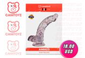 Raw Dildo Realista Angelo Transparente 20 x 3.8 cm | HotStore Sex Shop Ecuador