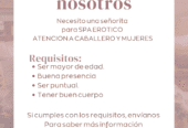 Deseas trabajar con nosotras? Se busca nena linda con buena presencia y ganas de trabajar